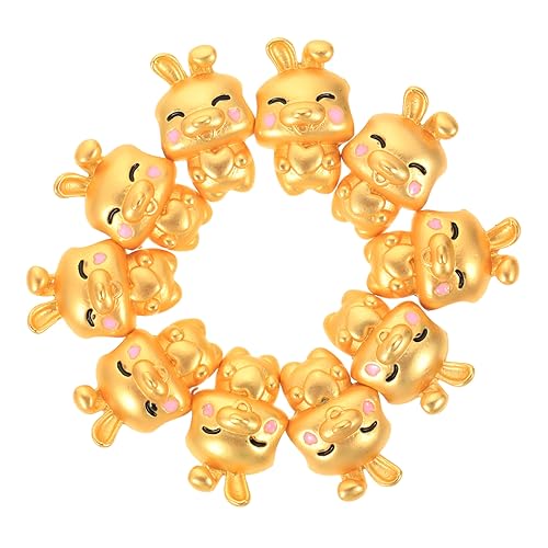 OSALADI 10 Stück Rabbit Spacer Beads Legierung für Diy Schmuck Niedliche Hasenform für Armbänder und Haarschmuck Bastelperlen für Kreative Projekte OSALADI 10 Stück Rabbit Spacer Beads Legierung für Diy Schmuck Niedliche Hasenform für Armbänder und Haarschmuck Bastelperlen für Kreative Projekte von OSALADI