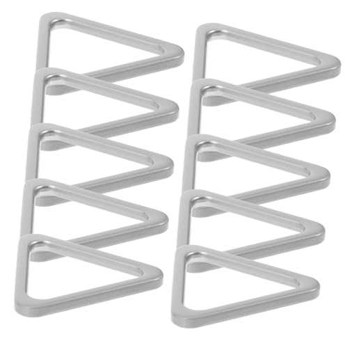 OSALADI 10 Stück Robuster Metallringverbinder Schlüssel Dreieckige Schnalle Für Ringschnalle Schmuck Austausch Der Dreiecksschnalle Dreieckiger Schnallenverbinder. Zinklegierung Silber von OSALADI