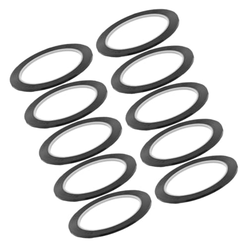 OSALADI 10 Stück Schwarzes Klebeband schwarzes Malerband Feinband Pinnwandband Whiteboard mit Linien Nadelstreifenband für Whiteboards dünnes Klebeband für Whiteboard das Haustier OSALADI 10 Stück Schwarzes Klebeband schwarzes Malerband Feinband Pinnwandband Whiteboard mit Linien Nadelstreifenband für Whiteboards dünnes Klebeband für Whiteboard das Haustier von OSALADI