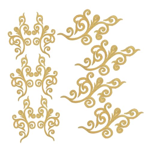 OSALADI 10 Stück Selbstklebende Bestickte Applikationen mit Goldfarbenem Rand Teiliges Blumen Stickerei Patches für DIY Kleidung Hochzeit Kostüme und Schmuck Einfache Anbringung OSALADI 10 Stück Selbstklebende Bestickte Applikationen mit Goldfarbenem Rand Teiliges Blumen Stickerei Patches für DIY Kleidung Hochzeit Kostüme und Schmuck Einfache Anbringung von OSALADI