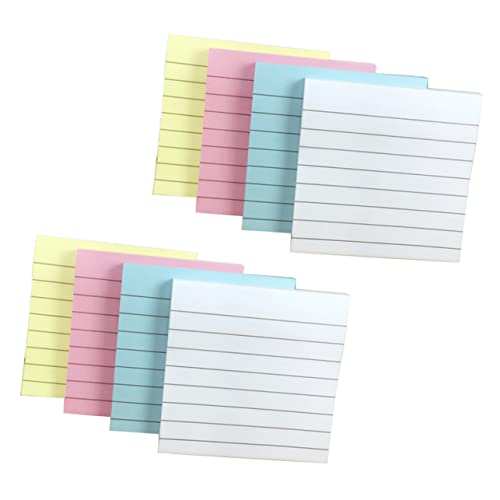 OSALADI 10 Stück Selbstklebende Haftnotizen Pastellfarben Form Linierte Nachrichten Notizen für Büro und Zuhause für Wichtige Erinnerungen und To Do Listen von OSALADI