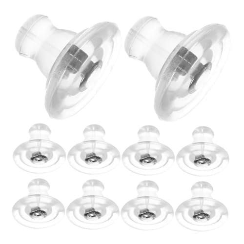 OSALADI 10 Stück Sicherheits-Ohrstopper Ohrring Zucht Rücken für Wohnung Nieten Verschluss-Ohrstecker sicherer Ohrstecker Schmuckzubehör durchbohrte Ohrstecker zurück 18 Karat Gold Silber OSALADI 10 Stück Sicherheits-Ohrstopper Ohrring Zucht Rücken für Wohnung Nieten Verschluss-Ohrstecker sicherer Ohrstecker Schmuckzubehör durchbohrte Ohrstecker zurück 18 Karat Gold Silber von OSALADI