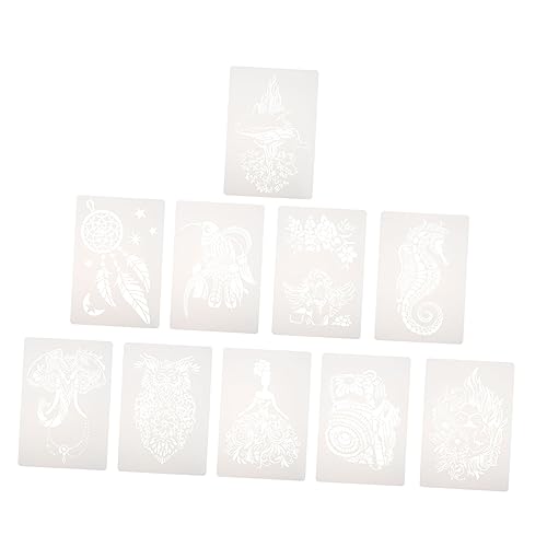 OSALADI 10 Stück Teiliges Abstraktes Schablonen für Tiermalerei Wiederverwendbare Vorlagen für Diy Kunstprojekte für Bastelideen OSALADI 10 Stück Teiliges Abstraktes Schablonen für Tiermalerei Wiederverwendbare Vorlagen für Diy Kunstprojekte für Bastelideen von OSALADI