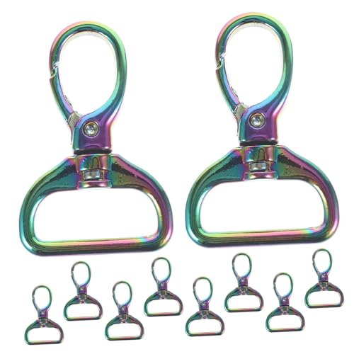 OSALADI 10 Stück Teiliges D ring Schlüsselanhänger aus Langlebigem Metall Bunte Schlüsselringe für DIY Schlüsselanhänger Basteln Praktische Verbindungsschnallen für Taschen und OSALADI 10 Stück Teiliges D ring Schlüsselanhänger aus Langlebigem Metall Bunte Schlüsselringe für DIY Schlüsselanhänger Basteln Praktische Verbindungsschnallen für Taschen und von OSALADI
