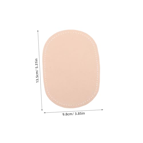 OSALADI 10 Stück Teiliges Ellbogen Knie Patches aus Weichem Wildleder Oval Zugeschnitten zum Aufnähen Vielseitig Zuschneidbar Ergonomisches Design für Pullover Jacken Langlebiger von OSALADI
