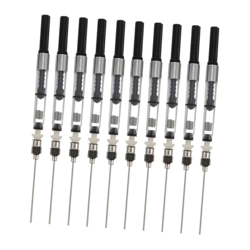 OSALADI 10 Stück Teiliges Füllfederhalter Tintenfüllassistent Schwarz Praktischer Ink Fill Aid für Europäische Standard füller Einfach zu Reinigen und Robust für Schüler von OSALADI