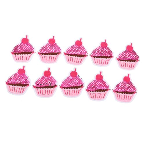 OSALADI 10 Stück Teiliges Glänzende Bügelbilder Eiscreme und Cupcake Patch Pinke DIY Stoffaufnäher zum Aufbügeln oder Nähen Modische Kleidung Flicken für Individuelle Kleidungsdekoration OSALADI 10 Stück Teiliges Glänzende Bügelbilder Eiscreme und Cupcake Patch Pinke DIY Stoffaufnäher zum Aufbügeln oder Nähen Modische Kleidung Flicken für Individuelle Kleidungsdekoration von OSALADI