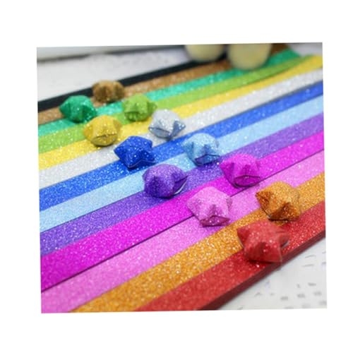 OSALADI 10 Stück Teiliges Glitzer Aufkleber für Diy Handwerk Selbstklebende Bastel Dekoration Bunten Farben für Gestalten und Schulprojekte von OSALADI