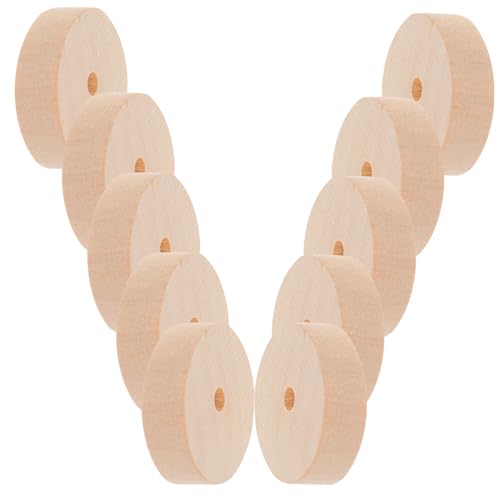 OSALADI 10 Stück Teiliges Holzräder aus Robustem Holz Kleine DIY Holz Bastelräder für Modellautos und Vielseitige Holzhandwerksräder zum Bemalen und Basteln für Kreative Projekte OSALADI 10 Stück Teiliges Holzräder aus Robustem Holz Kleine DIY Holz Bastelräder für Modellautos und Vielseitige Holzhandwerksräder zum Bemalen und Basteln für Kreative Projekte von OSALADI
