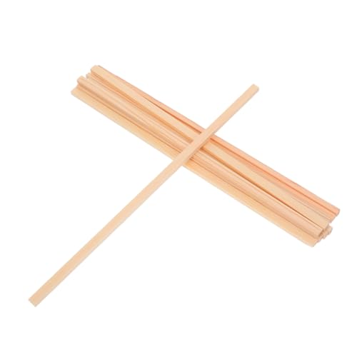 OSALADI 10 Stück Teiliges Holzstäbe Naturholz Rundstäbe für Gummibandbetriebene Flugzeugmodelle Modellbau Zubehör für Auto Schiff Flugzeug Bastelbedarf Holzstäbe Robust und Vielseitig von OSALADI