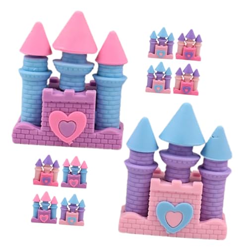 OSALADI 10 Stück Teiliges Kawaii Radiergummis im Prinzessinnenschloss Design Süße und Langlebige Radiergummis für Sauberes Radiererlebnis für Kreative Bastelprojekte von OSALADI