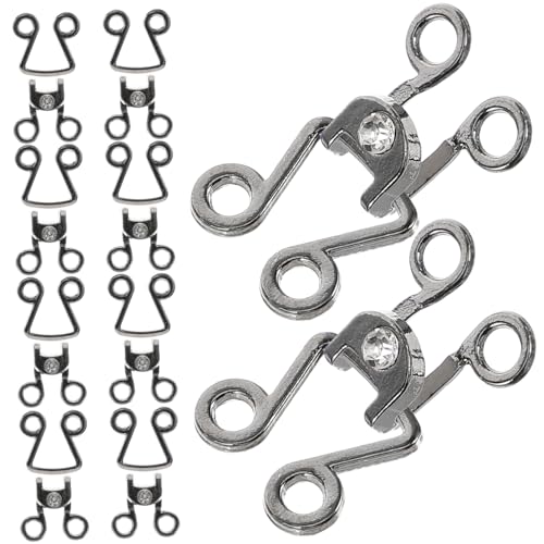 OSALADI 10 Stück Teiliges Metall Haken Ösen Verschluss Robust Rostfrei Langlebig zum Nähen von Bhs Korsetts Röcken Hosen Vielseitig für DIY Bastelprojekte Kleidungsreparatur OSALADI 10 Stück Teiliges Metall Haken Ösen Verschluss Robust Rostfrei Langlebig zum Nähen von Bhs Korsetts Röcken Hosen Vielseitig für DIY Bastelprojekte Kleidungsreparatur von OSALADI