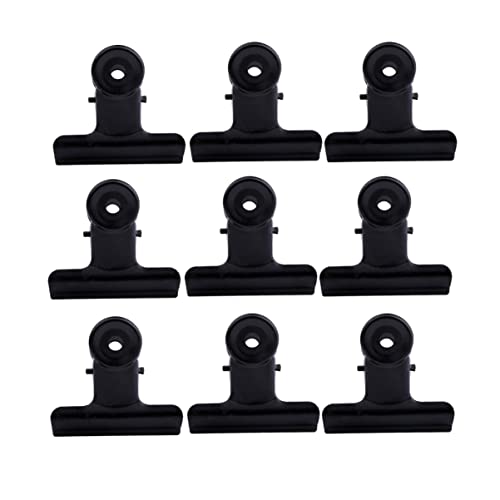 OSALADI 10 Stück Teiliges Metallbinderclips Schwarz Robuste Büroklammern zur Sicheren Befestigung von Dokumenten für Restaurant Büro und Zuhause von OSALADI