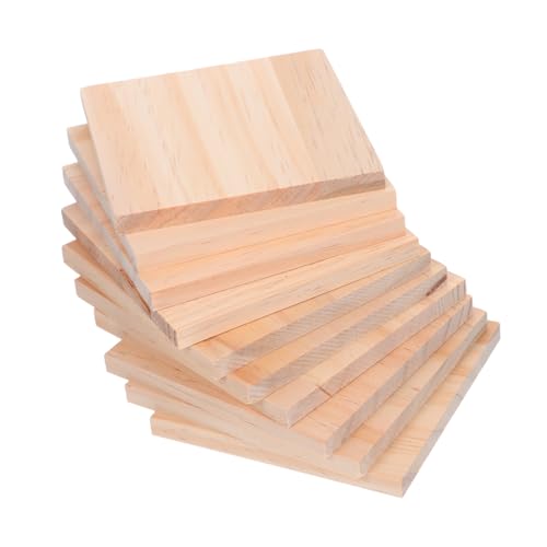 OSALADI 10 Stück Teiliges Naturbelassene Holzquadrate Blanke Holzstücke für Diy Basteln Malen Gravieren Kompakt Stapelbar für Kreative Projekte und Heimdekorationen OSALADI 10 Stück Teiliges Naturbelassene Holzquadrate Blanke Holzstücke für Diy Basteln Malen Gravieren Kompakt Stapelbar für Kreative Projekte und Heimdekorationen von OSALADI
