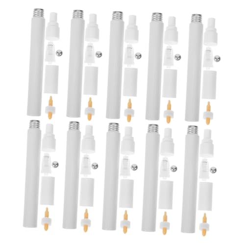 OSALADI 10 Stück Teiliges Refillable Paint Pen Ersatzteile Leere Nachfüllbare Marker mit Rundem Kopf Präzise Acrylstift-tuben für Glatte Farbauftragungen Kompatibel für Reparaturen und OSALADI 10 Stück Teiliges Refillable Paint Pen Ersatzteile Leere Nachfüllbare Marker mit Rundem Kopf Präzise Acrylstift-tuben für Glatte Farbauftragungen Kompatibel für Reparaturen und von OSALADI