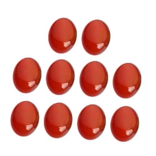 OSALADI 10 Stück Teiliges Roter Ovaler Cabochons Flacher Stein für DIY Schmuckdesign Einzigartige Muster für Ohrringe Manschettenknöpfe Vielseitig Einsetzbar als Schmuck und OSALADI 10 Stück Teiliges Roter Ovaler Cabochons Flacher Stein für DIY Schmuckdesign Einzigartige Muster für Ohrringe Manschettenknöpfe Vielseitig Einsetzbar als Schmuck und von OSALADI