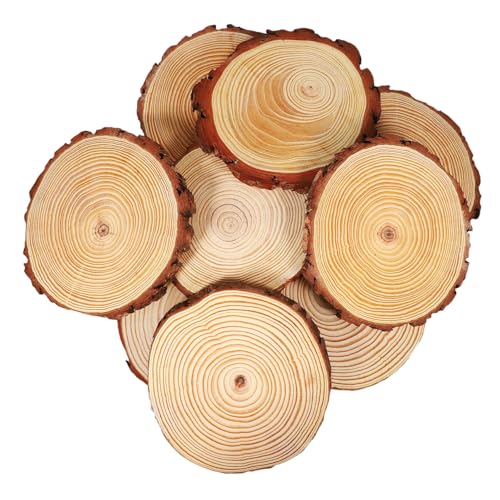 OSALADI 10 Stück Teiliges Runde Holzscheiben Natürliche Holzkreise als Untersetzer und DIY Dekoration für Handwerk Rustikale Wohnaccessoires und Malprojekte OSALADI 10 Stück Teiliges Runde Holzscheiben Natürliche Holzkreise als Untersetzer und DIY Dekoration für Handwerk Rustikale Wohnaccessoires und Malprojekte von OSALADI