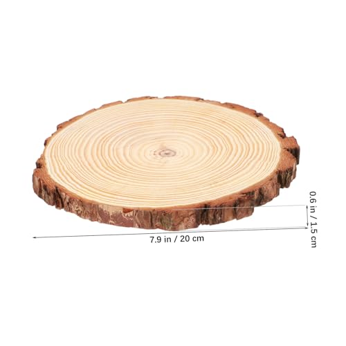 OSALADI 10 Stück Teiliges Runde Unvollendete Holzscheiben Dicke Naturholz Untersetzer für DIY Bastelprojekte Rustikale Wohnkultur Hochzeit Dekoration Holzscheibe von OSALADI