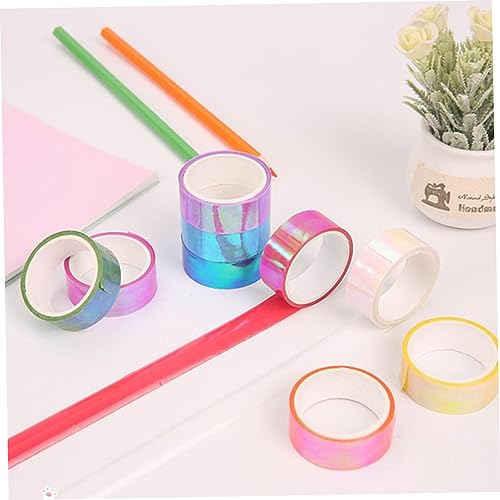 OSALADI 10 Stück Teiliges Schillerndes Buntes Dekoratives Klebeband Vielseitig für Scrapbooking DIY Bastelarbeiten und Geschenkverpackungen Zufällige Farben Einfach zu Zufällige Farbe OSALADI 10 Stück Teiliges Schillerndes Buntes Dekoratives Klebeband Vielseitig für Scrapbooking DIY Bastelarbeiten und Geschenkverpackungen Zufällige Farben Einfach zu Zufällige Farbe von OSALADI
