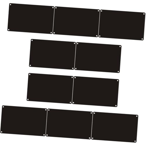 OSALADI 10 Stück Teiliges Schwarze Aluminium Leerplaketten mit Löchern Stabile Türschilder zum Beschriften Vielseitig für Büro Zuhause Garten DIY Namensschild Zubehör OSALADI 10 Stück Teiliges Schwarze Aluminium Leerplaketten mit Löchern Stabile Türschilder zum Beschriften Vielseitig für Büro Zuhause Garten DIY Namensschild Zubehör von OSALADI