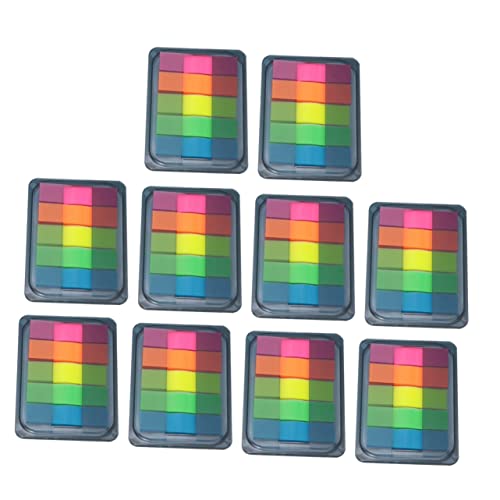OSALADI 10 Stück Teiliges Selbstklebende Index Labels Fluoreszierende Haftnotizen für Büro und Schule Wiederverwendbare Transparente Notizzettel für Effektives Organisieren und Markieren OSALADI 10 Stück Teiliges Selbstklebende Index Labels Fluoreszierende Haftnotizen für Büro und Schule Wiederverwendbare Transparente Notizzettel für Effektives Organisieren und Markieren von OSALADI