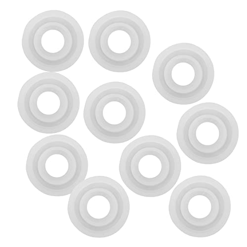 OSALADI 10 Stück Teiliges Silikon Ring Muster Set Halbrunde Ringformen für DIY Schmuckherstellung Einfach zu Bedienen und Langlebig für Kreative Bastelprojekte von OSALADI