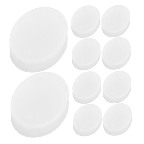 OSALADI 10 Stück Teiliges Silikon-epoxidharz Oval mit Loch Flexible DIY Resin Schmuckformen für Anhänger Schlüsselanhänger Ohrringe Schmuckherstellung und Bastelprojekte von OSALADI