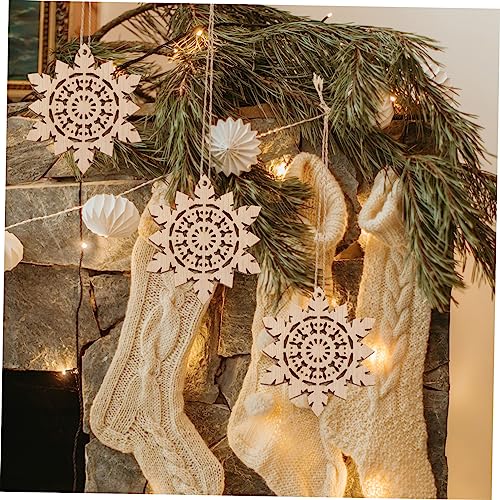 OSALADI 10 Stück Teiliges Ungefertigte Hölzerne Schneeflocken Ornamente Doppellagige Holzscheiben Natürliche Weihnachtsbaum Deko zum Bemalen und Basteln Winterliche DIY Holzanhänger für OSALADI 10 Stück Teiliges Ungefertigte Hölzerne Schneeflocken Ornamente Doppellagige Holzscheiben Natürliche Weihnachtsbaum Deko zum Bemalen und Basteln Winterliche DIY Holzanhänger für von OSALADI
