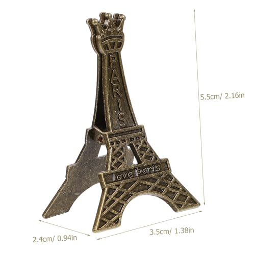 OSALADI 10 Stück Teiliges Vintage Eiffelturm Metall Tischkartenhalter Robust Langlebig Vielseitig als Memo und Fotohalter für Hochzeiten und Tischdekoration von OSALADI