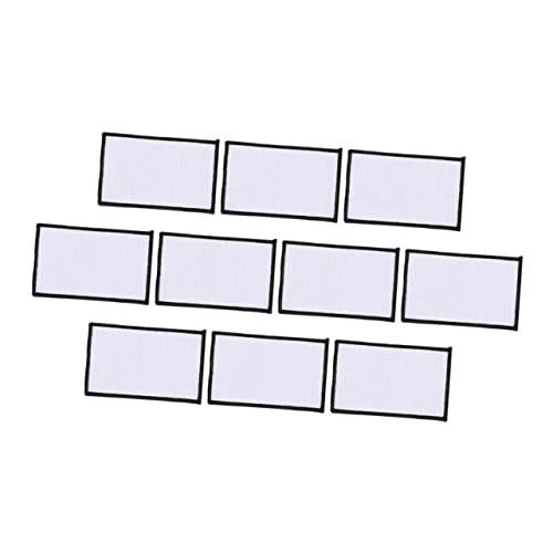 OSALADI 10 Stück Teiliges Weiße Sublimations hitzebügel patches Blanko Stickstoff freie DIY Aufnäher für Kleidung Hüte zum Aufbügeln und Besticken Vielseitig für Individuelle OSALADI 10 Stück Teiliges Weiße Sublimations hitzebügel patches Blanko Stickstoff freie DIY Aufnäher für Kleidung Hüte zum Aufbügeln und Besticken Vielseitig für Individuelle von OSALADI