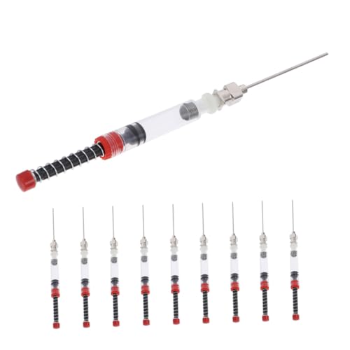 OSALADI 10 Stück Tintenabsorber Tintenfüllnadel Haustier -fütterungsnadel Flüssigmessnadel Flüssigklebernadel Brunnenstift -tintenzubehör Teile Für Füllfederhalter Rostfreier Stahl von OSALADI