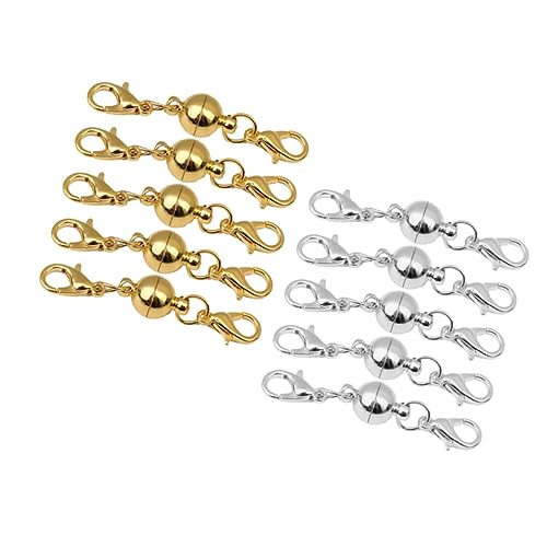 OSALADI 10 Stück Verbindungselemente Kupfer mit Karabinerverschluss für Lederband Schmuckherstellung Diy und Hochwertige Metallverschlüsse für Einzigartige und Armbänder OSALADI 10 Stück Verbindungselemente Kupfer mit Karabinerverschluss für Lederband Schmuckherstellung Diy und Hochwertige Metallverschlüsse für Einzigartige und Armbänder von OSALADI