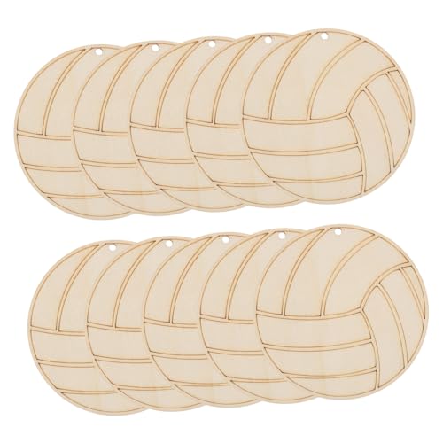 OSALADI 10 Stück Volleyball Holzscheiben zum Basteln Naturbelassene DIY Graffiti Chips Kindgerechte Holzplatten für Malen und Kreative Bildung Robust und Sicher für Bastelprojekte OSALADI 10 Stück Volleyball Holzscheiben zum Basteln Naturbelassene DIY Graffiti Chips Kindgerechte Holzplatten für Malen und Kreative Bildung Robust und Sicher für Bastelprojekte von OSALADI