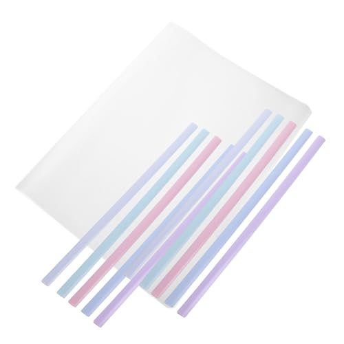 OSALADI 10 Stück Wasserdichte Dokumentenmappe mit Schiebegriff Teiliges Bunten Farben für Effiziente Organisation von Berichten und Projekten Stark und Sicher von OSALADI