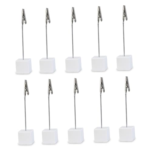 OSALADI 10 Stück Weiße Memo Clip Halter Würfel aus Resin und Edelstahl Hoher Zettelhalter für Büro und Zuhause Praktischer Schreibtisch Organizer für Fotos Notizen Karten OSALADI 10 Stück Weiße Memo Clip Halter Würfel aus Resin und Edelstahl Hoher Zettelhalter für Büro und Zuhause Praktischer Schreibtisch Organizer für Fotos Notizen Karten von OSALADI