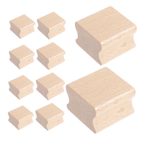 OSALADI 10-teilige Stempelhalterung Aus Gummi: Blanko-holzstempel, Quadratisch, Gerillt, Stempelblöcke Zum Basteln, Gravieren Und Basteln Von Karten, Scrapbooking-zubehör OSALADI 10-teilige Stempelhalterung Aus Gummi: Blanko-holzstempel, Quadratisch, Gerillt, Stempelblöcke Zum Basteln, Gravieren Und Basteln Von Karten, Scrapbooking-zubehör von OSALADI