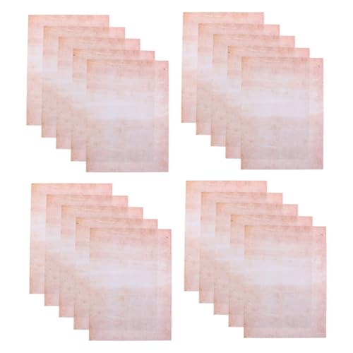 OSALADI 100 Blatt Antikes Briefpapier: Retro-briefpapier Mit Bemaltem Rand, Briefpapier Für Diplome Und Lebensläufe – A4-bögen Für Scrapbooking, Einladungen Und Bastelarbeiten von OSALADI