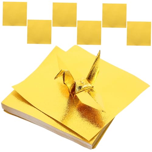 OSALADI 100 Blatt Dekoratives Origami Papier Einseitig Perlmuttfarben Faltpapier für Diy Bastelprojekte und Kunsthandwerk für Falten und Dekoration von OSALADI