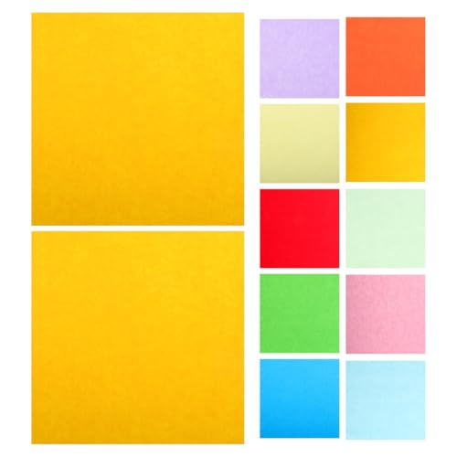 OSALADI 100 Blatt Farbiges Papier Origami Tonpapier, verschiedene Farben, lose farbiger Karton Farb-Origami Kartonpapier handgeschöpftes Papier für Karton gefärbt von OSALADI