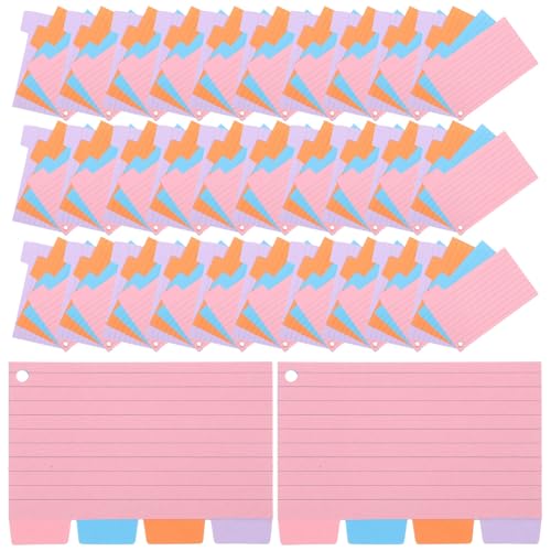 OSALADI 100 Blatt Kleine Notizblöcke Index Memo Pads für Schule und Büro Praktische Dicke Papier Notizblätter zur Planung und Organisation für Schüler und Lehrer von OSALADI