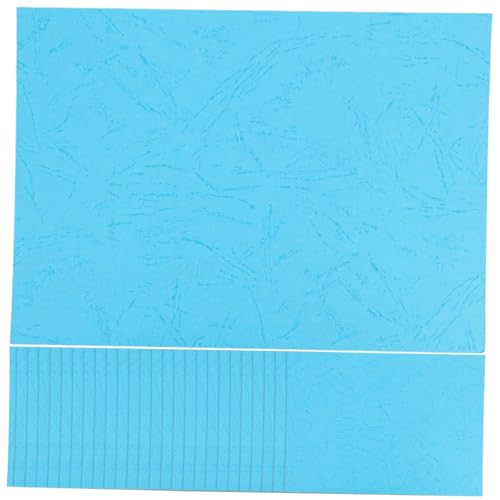 OSALADI 100 Blatt Papier Bindecover in Lederoptik Texturierte Berichtshüllen für Dokumentenbindung Vielseitige Vertrags und Schulprojekt Umschläge in See Blau OSALADI 100 Blatt Papier Bindecover in Lederoptik Texturierte Berichtshüllen für Dokumentenbindung Vielseitige Vertrags und Schulprojekt Umschläge in See Blau von OSALADI