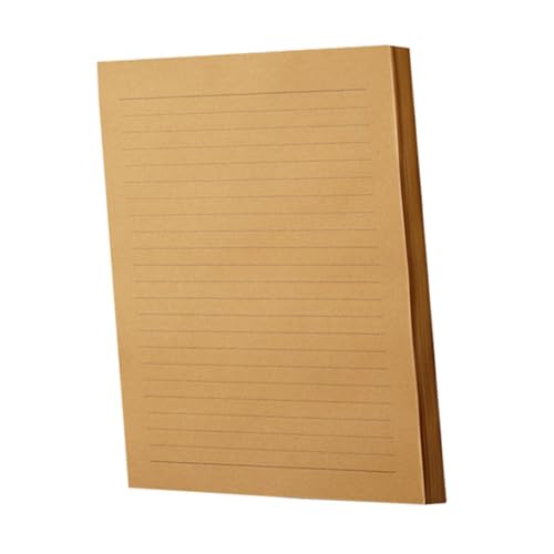 OSALADI 100 Blatt Retro Briefpapier Kraftpapier mit und Langlebig für Briefe und Notizen Geeignet für Büro und Zuhause von OSALADI