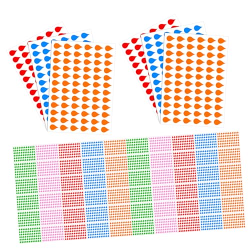 OSALADI 100 Blatt Teiliges Index-tab-aufkleber Realistischem Tropfen-design Selbstklebend Beschreibbar aus Tintenresistentem Kupferdruckpapier Bunte Scrapbooking-sticker für Notizbücher von OSALADI