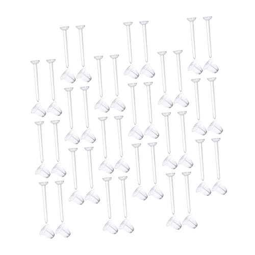 OSALADI 100 Paare Sichere Ohrstecker Verschlüsse Transparente Ohrring Stopper Hochwertigem für DIY Schmuck Geeignet für Ohrstecker und Einfache Designs von OSALADI
