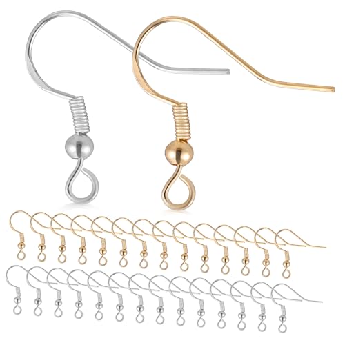OSALADI 100 Paare Silber Ohrringhaken Leicht Ergonomisch Geformt mit Transparenten Ohrstecker verschlüssen für DIY Schmuckherstellung und Ohrpiercings Silberne Goldene Haken OSALADI 100 Paare Silber Ohrringhaken Leicht Ergonomisch Geformt mit Transparenten Ohrstecker verschlüssen für DIY Schmuckherstellung und Ohrpiercings Silberne Goldene Haken von OSALADI
