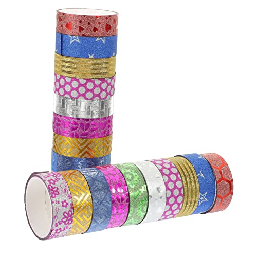 OSALADI 100 Rollen Glitzer- und Papierband farbig Washi Tape Washi -Bänder dünne Washi-Tapes Washi-Tape-Scrapbooking Journaling-Washi-Tape dekorative Washi-Klebebänder von OSALADI