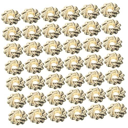 OSALADI 100 Stück Abstandshalter Perlen für Diy Armbänder Runde Lose Metallperlen Schmuckzubehör Goldfarbe für Kreative Handwerksprojekte OSALADI 100 Stück Abstandshalter Perlen für Diy Armbänder Runde Lose Metallperlen Schmuckzubehör Goldfarbe für Kreative Handwerksprojekte von OSALADI