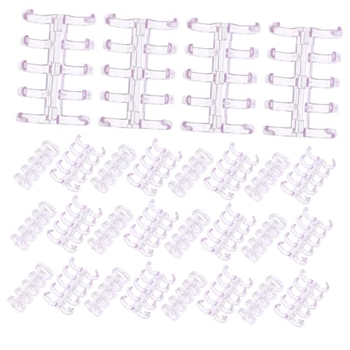 OSALADI 100 Stück Binder Ringe Transparent Abnehmbare Kunststoff Binderinge Für Notizbücher Planer Und Karteikarten Bürobedarf Organisieren OSALADI 100 Stück Binder Ringe Transparent Abnehmbare Kunststoff Binderinge Für Notizbücher Planer Und Karteikarten Bürobedarf Organisieren von OSALADI