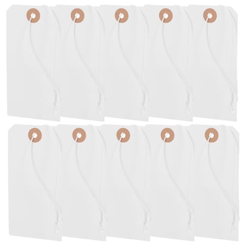 OSALADI 100 Stück Blanko Preisschilder aus Papier mit Draht Vielseitige Weiße Kleidungsetiketten zum Anhängen für Schuhe Taschen zum Beschriften und Organisieren von Produkten OSALADI 100 Stück Blanko Preisschilder aus Papier mit Draht Vielseitige Weiße Kleidungsetiketten zum Anhängen für Schuhe Taschen zum Beschriften und Organisieren von Produkten von OSALADI