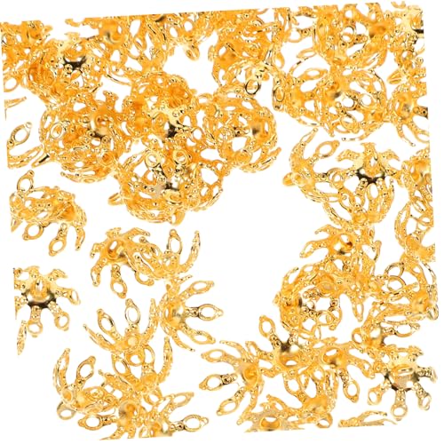 OSALADI 100 Stück Blumen Perlenkappen Spacer Beads Caps für Schmuckherstellung Vintage Blütenform Abstandsperlen DIY Zubehör für Halsketten Armbänder Ohrringe OSALADI 100 Stück Blumen Perlenkappen Spacer Beads Caps für Schmuckherstellung Vintage Blütenform Abstandsperlen DIY Zubehör für Halsketten Armbänder Ohrringe von OSALADI